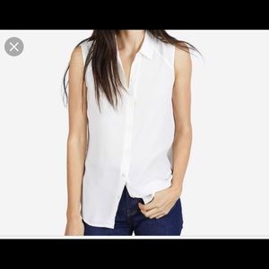 Everlane - Silk Sleeveless burton down.